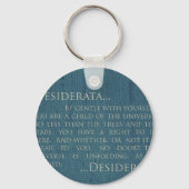 Desiderata op Canvas Sleutelhanger (Voorkant)