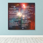 Desiderata op Coronet Galaxy Canvas Afdruk (Insitu (Houten vloer))