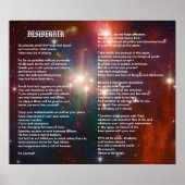 Desiderata op Coronet Galaxy Poster (Voorkant)