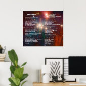 Desiderata op Coronet Galaxy Poster (Thuiskantoor)