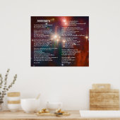 Desiderata op Coronet Galaxy Poster (Keuken)