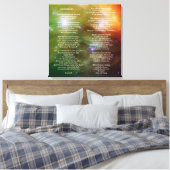 Desiderata op de Galaxy Pleiades Canvas Afdruk (Insitu (Slaapkamer))