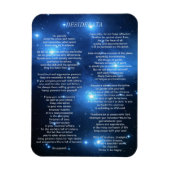 Desiderata op de Galaxy Pleiades Magneet (Verticaal)