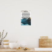 Desiderata op het Poster Lakefront (Keuken)