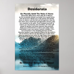 Desiderata op het Poster Lakefront