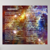 Desiderata op Rosette Galaxy Poster (Voorkant)