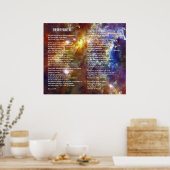 Desiderata op Rosette Galaxy Poster (Keuken)