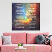 Desiderata op Tulip Galaxy Canvas Afdruk (Insitu (Woonkamer))