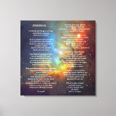 Desiderata op Tulip Galaxy Canvas Afdruk (Voorkant)
