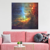 Desiderata op Tulip Galaxy Canvas Afdruk (Insitu (Woonkamer))