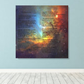 Desiderata op Tulip Galaxy Canvas Afdruk (Insitu (Houten vloer))