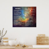 Desiderata op Tulip Galaxy Poster (Keuken)