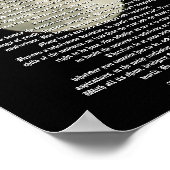 Desiderata op volle maan poster (Hoek)