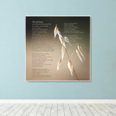 Desiderata op Wilde Haver - GROOT Canvas Afdruk (Insitu (Houten vloer))