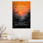 DESIDERATA Oranje Posters voor walkbanen (Keuken)
