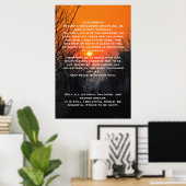 DESIDERATA Oranje Posters voor walkbanen (Thuiskantoor)