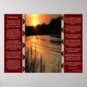 Desiderata Oranje SunSet Posters (Voorkant)