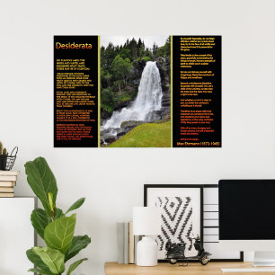 DESIDERATA Oranje watervallen Posters 13