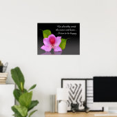 Desiderata orchid art photography Inspirerend Poster (Thuiskantoor)