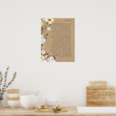 DESIDERATA Organic Careful Daisies Poster (Keuken)