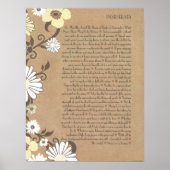 DESIDERATA Organic Careful Daisies Poster (Voorkant)