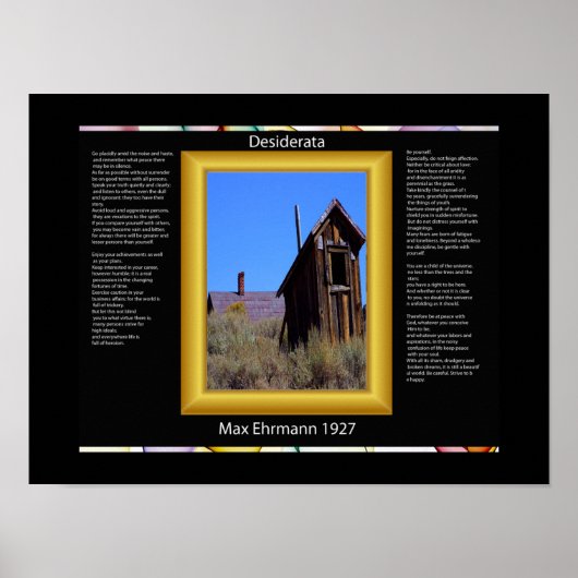 Desiderata Out House Poster (Voorkant)