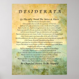 Desiderata over de Abstracte Waterverf van de Groe Poster