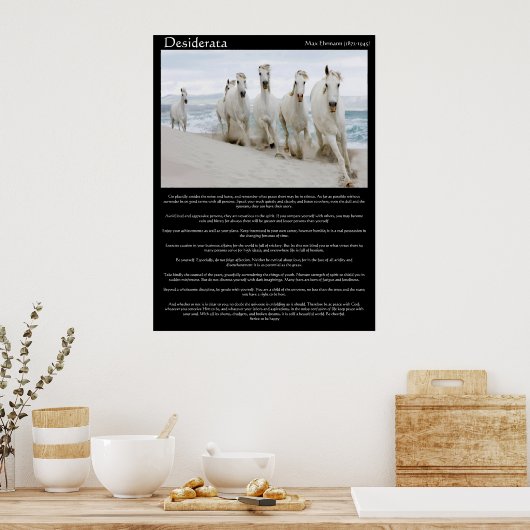 Desiderata paarden die Posters lopen (Keuken)