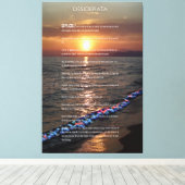 DESIDERATA Pacific Sunset Canvas Afdruk (Insitu (Houten vloer))