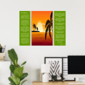 Desiderata Palm Tree Silhouette Posters (Thuiskantoor)