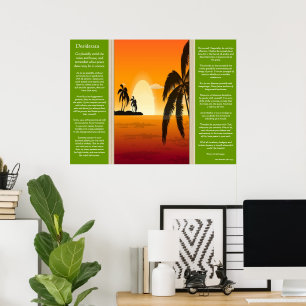 Desiderata Palm Tree Silhouette Posters