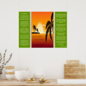 Desiderata Palm Tree Silhouette Posters (Keuken)