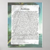 DESIDERATA-palmstrand Poster (Voorkant)
