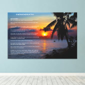 DESIDERATA Paradise Canvas Afdruk (Insitu (Houten vloer))