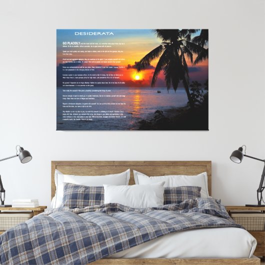 DESIDERATA Paradise Canvas Afdruk (Insitu (Slaapkamer))