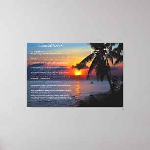 DESIDERATA Paradise Canvas Afdruk