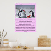Desiderata Penguins Sneeuwwatermeloenen Posters (Keuken)