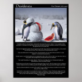 Desiderata Penguins Sneeuwwatermeloenen Posters (Voorkant)
