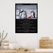 Desiderata Penguins Sneeuwwatermeloenen Posters (Keuken)