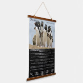 Desiderata Penguins Walking Hangend Wandkleed (Gebogen)