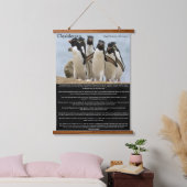 Desiderata Penguins Walking Hangend Wandkleed (Slaapkamer)