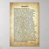 Desiderata Poem 8x12 Premium Canvas Poster (Voorkant)