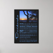 Desiderata Poem Beauful Sunset Tree #1 Canvas Afdruk (Voorkant)