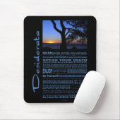 Desiderata Poem Beauful Sunset Tree #1 Muismat (Met muis)