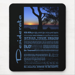 Desiderata Poem Beauful Sunset Tree #1 Muismat