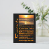 Desiderata Poem Beauful Yellow Sunset Briefkaart (Staand voorkant)