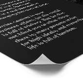 Desiderata Poem - Boom en paviljoen Poster (Hoek)