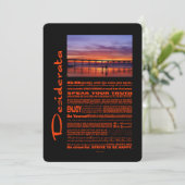 Desiderata Poem Colorful Sunset achter de pier (Staand voorkant)