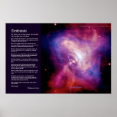 Desiderata Poem - Crab Pulsar Time Lapse Poster (Voorkant)