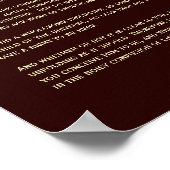 Desiderata Poem - De Omega Nebula, diepe zoom Poster (Hoek)